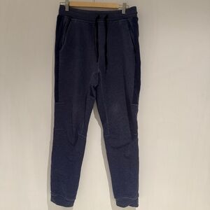 Lululemon Men Blue Pull On Workout Training Logo Sweatpants Jogger Pants Size M